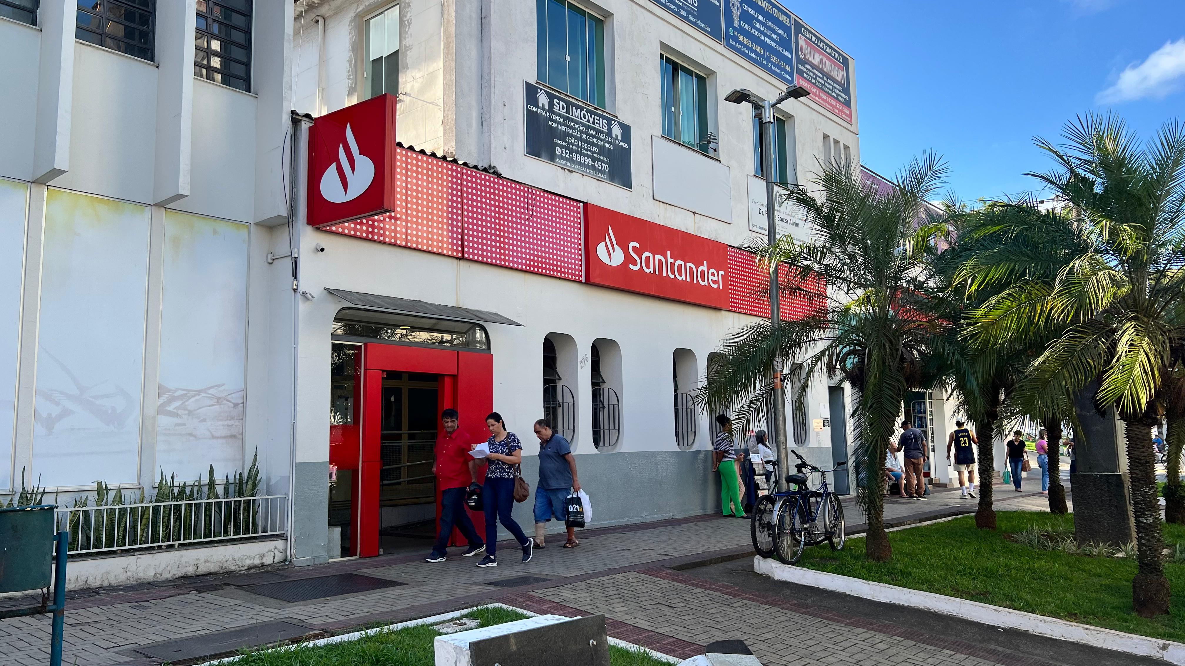 Agência do Banco Santander será fechada em Santos Dumont